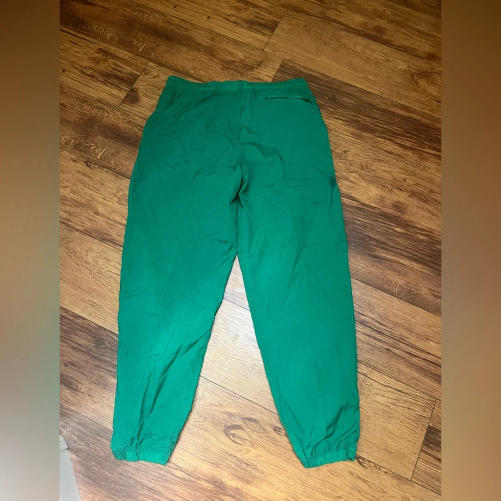90s NIKE Nylon Track Pants Womens Large Green Vintage - Leisure - unique